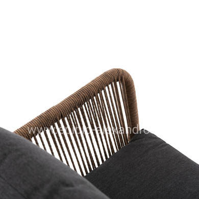 ΚΑΝΑΠΕΣ ΕΞ.ΧΩΡΟΥ BAFFIN HM6054.03 ΑΛΟΥΜ. ΑΝΘΡΑΚΙ-ΣΥΝΘ.RATTAN ΜΠΕΖ-ΑΝΘΡΑΚΙ ΜΑΞΙΛΑΡΙΑ