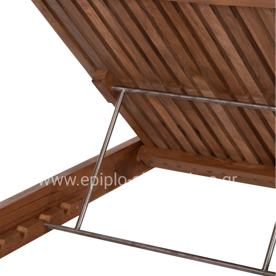 ΞΑΠΛΩΣΤΡΑ LAGERTHA HM5963.11 ΞΥΛΟ ΤΕΑΚ ΣΕ ΦΥΣΙΚΟ ΧΡΩΜΑ 200x65x102Υεκ.