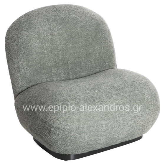 ARMCHAIR BEANY HM9591.05 PISTACHIO GREEN BOUCLE FABRIC 82x82x80Hcm.