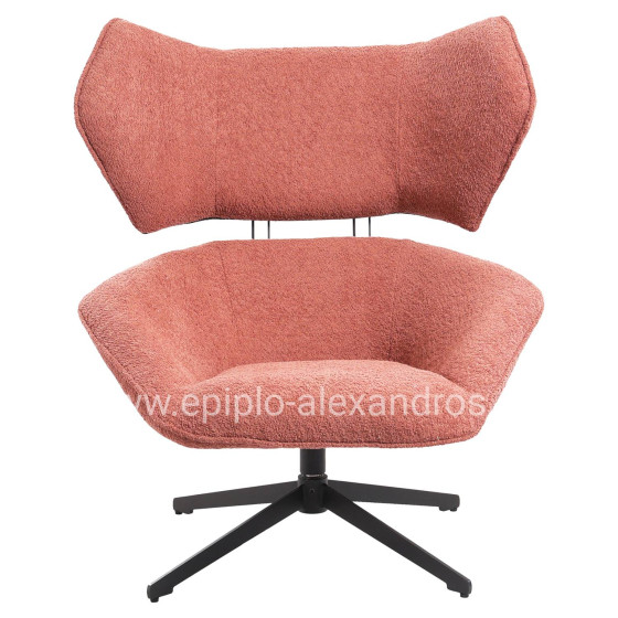 ΠΟΛΥΘΡΟΝΑ ΠΕΡΙΣΤΡΕΦΟΜΕΝΗ BRYLL HM9597.02 ΡΟΖ ΜΠΟΥΚΛΕ-ΜΑΥΡΗ ΒΑΣΗ 86x90x97Υεκ.