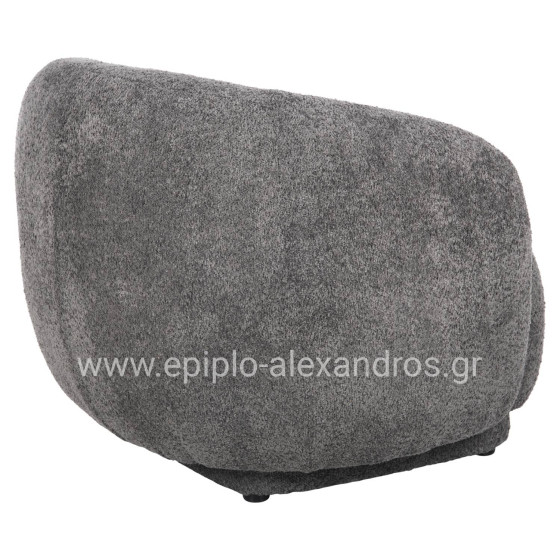 ΠΟΛΥΘΡΟΝΑ KARPEN HM9600.01 ΓΚΡΙ ΜΠΟΥΚΛΕ ΥΦΑΣΜΑ  93x87x78Υ εκ.