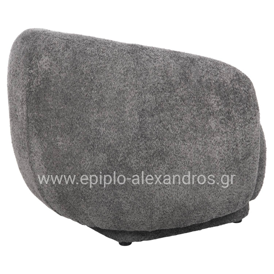 ΠΟΛΥΘΡΟΝΑ KARPEN HM9600.01 ΓΚΡΙ ΜΠΟΥΚΛΕ ΥΦΑΣΜΑ  93x87x78Υ εκ.