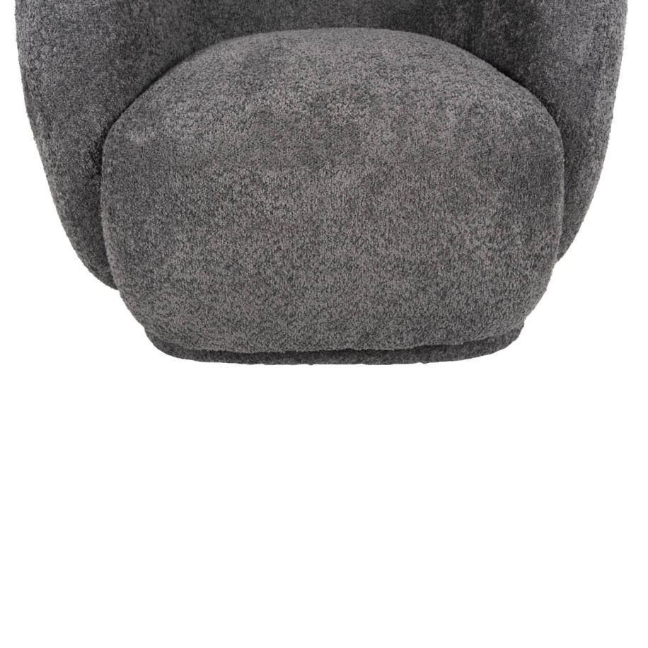 ΠΟΛΥΘΡΟΝΑ KARPEN HM9600.01 ΓΚΡΙ ΜΠΟΥΚΛΕ ΥΦΑΣΜΑ  93x87x78Υ εκ.