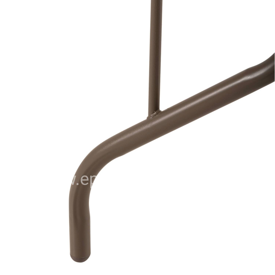 OUTDOOR METALLIC TABLE ADAM HM5020.04 CHAMPAGNE COLOR WITH REINFORCED GLASS TOP 110Χ60Χ71Hcm.