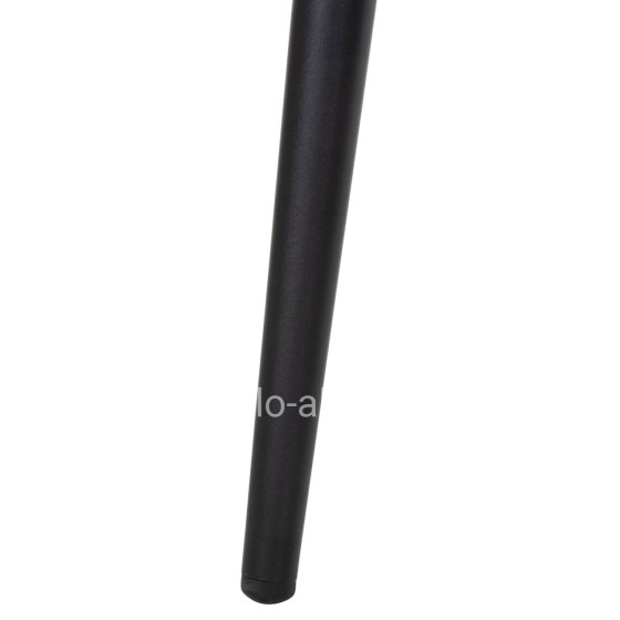 CHAIR EULO HM6049.02 ALUMINUM IN BLACK-SYNTHETIC RATTAN