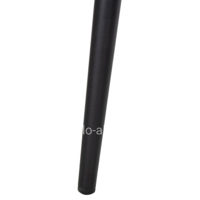 CHAIR EULO HM6049.02 ALUMINUM IN BLACK-SYNTHETIC RATTAN