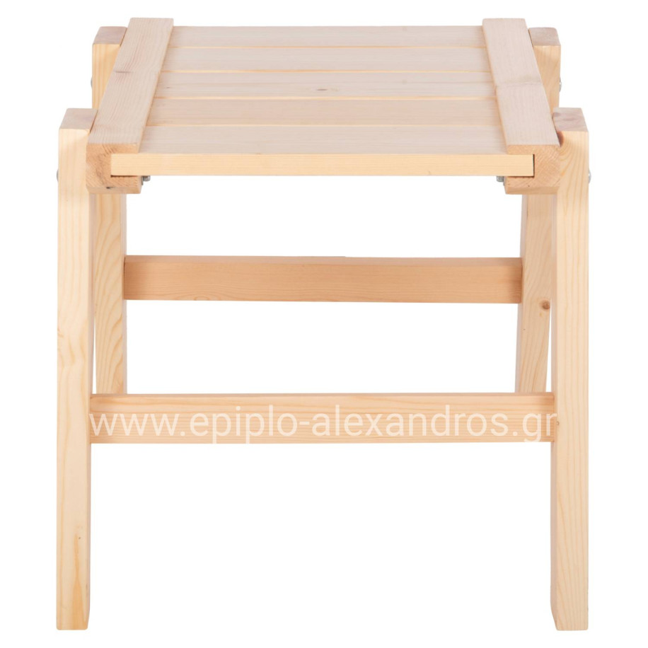 ΤΡΑΠΕΖΑΚΙ ΞΑΠΛΩΣΤΡΑΣ SKOPEL HM6114.01 ΞΥΛΟ ΠΕΥΚΟΥ ΣΕ ΦΥΣΙΚΟ 60x40x44Υεκ.