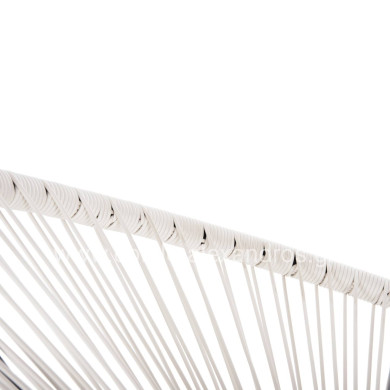 ARMCHAIR OUTDOOR NEST-TYPE ACAPULCO HM5872.12 BLACK METAL-SYNTHETIC RATTAN IN WHITE 71x72x80Hcm.