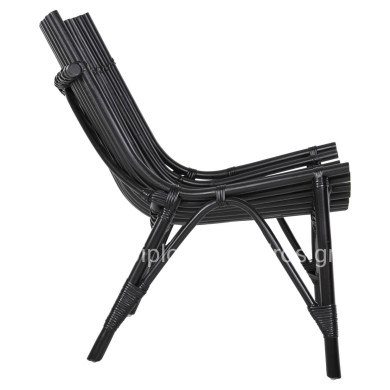 CHAIR FOR OUTDOORS CELLION HM9812.02 RATTAN POLES IN BLACK COLOR 76x72x83Hcm.