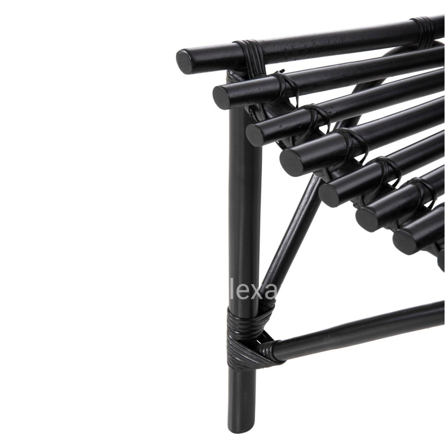 CHAIR FOR OUTDOORS CELLION HM9812.02 RATTAN POLES IN BLACK COLOR 76x72x83Hcm.