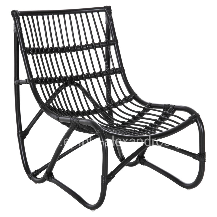 ΠΟΛΥΘΡΟΝΑ GRINN HM9815.02 ΡΑΒΔΟΙ RATTAN ΣΕ ΜΑΥΡΟ--Β' ΔΙΑΛΟΓΗΣ 56,5x73,5x79,5Υεκ.