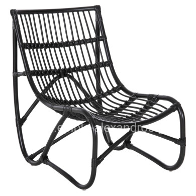 ΠΟΛΥΘΡΟΝΑ GRINN HM9815.02 ΡΑΒΔΟΙ RATTAN ΣΕ ΜΑΥΡΟ--Β' ΔΙΑΛΟΓΗΣ 56,5x73,5x79,5Υεκ.