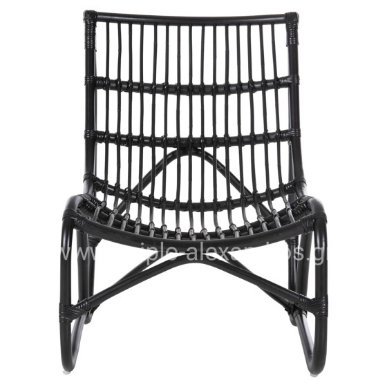 ΠΟΛΥΘΡΟΝΑ GRINN HM9815.02 ΡΑΒΔΟΙ RATTAN ΣΕ ΜΑΥΡΟ--Β' ΔΙΑΛΟΓΗΣ 56,5x73,5x79,5Υεκ.