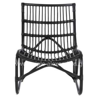 ΠΟΛΥΘΡΟΝΑ GRINN HM9815.02 ΡΑΒΔΟΙ RATTAN ΣΕ ΜΑΥΡΟ--Β' ΔΙΑΛΟΓΗΣ 56,5x73,5x79,5Υεκ.