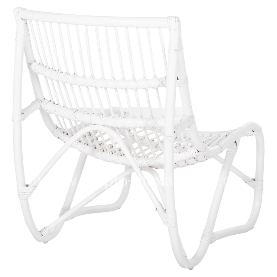 ARMCHAIR GRINN HM9815.03 RATTAN RODS IN WHITE COLOR 56.5x73.5x79.5H cm.