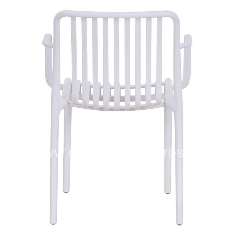 ARMCHAIR OUTDOOR CONVEE HM6105.01 POLYPROPYLENE IN WHITE 55x56x79H cm.