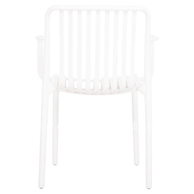 ARMCHAIR OUTDOOR CONVEE HM6105.01 POLYPROPYLENE IN WHITE 55x56x79H cm.