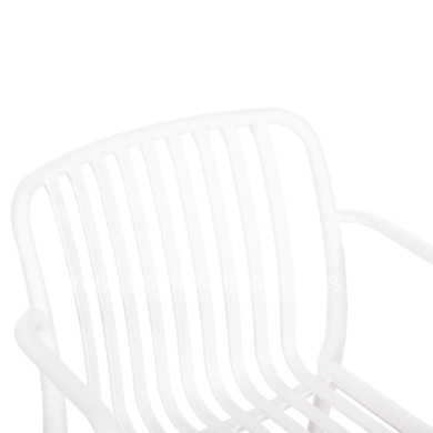ARMCHAIR OUTDOOR CONVEE HM6105.01 POLYPROPYLENE IN WHITE 55x56x79H cm.