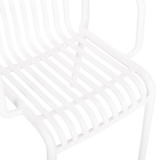 ARMCHAIR OUTDOOR CONVEE HM6105.01 POLYPROPYLENE IN WHITE 55x56x79H cm.