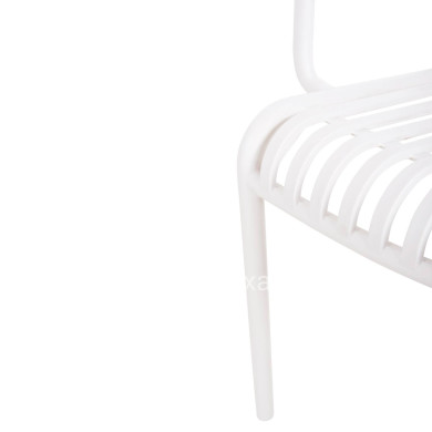 ARMCHAIR OUTDOOR CONVEE HM6105.01 POLYPROPYLENE IN WHITE 55x56x79H cm.
