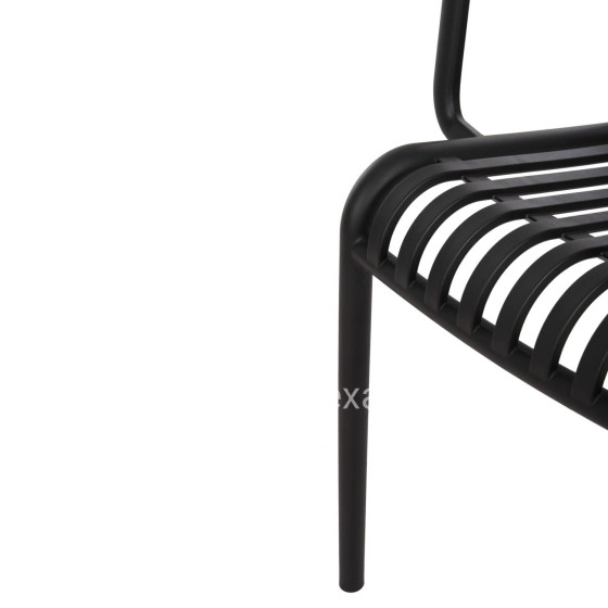 ARMCHAIR OUTDOOR CONVEE HM6105.02 POLYPROPYLENE IN BLACK 55x56x79H cm.