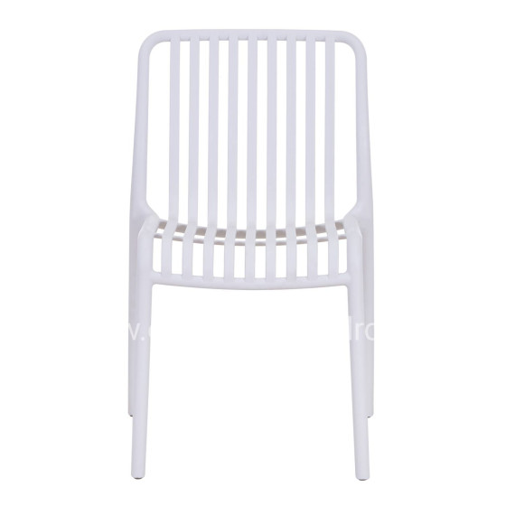 CHAIR OUTDOOR CONVEE HM6104.01 POLYPROPYLENE IN WHITE 48x56x79Hcm.