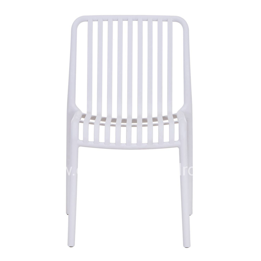 CHAIR OUTDOOR CONVEE HM6104.01 POLYPROPYLENE IN WHITE 48x56x79Hcm.