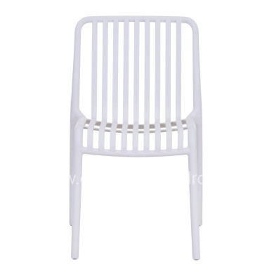 CHAIR OUTDOOR CONVEE HM6104.01 POLYPROPYLENE IN WHITE 48x56x79Hcm.