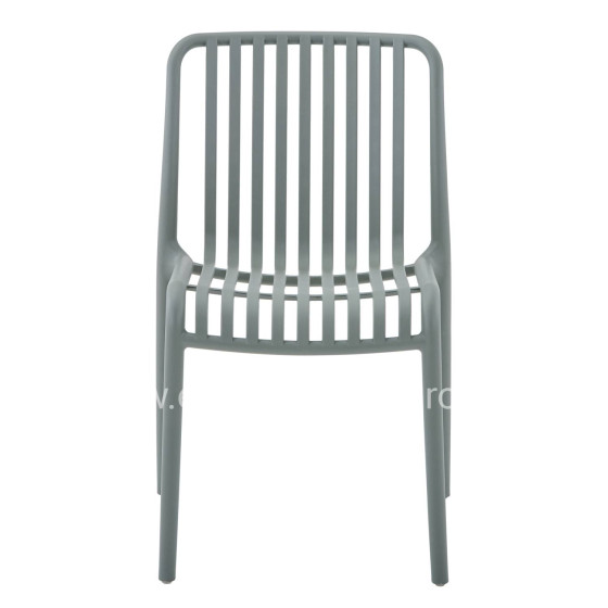 CHAIR OUTDOOR CONVEE HM6104.07 POLYPROPYLENE IN DARK OLIVE 48x56x79Hcm.