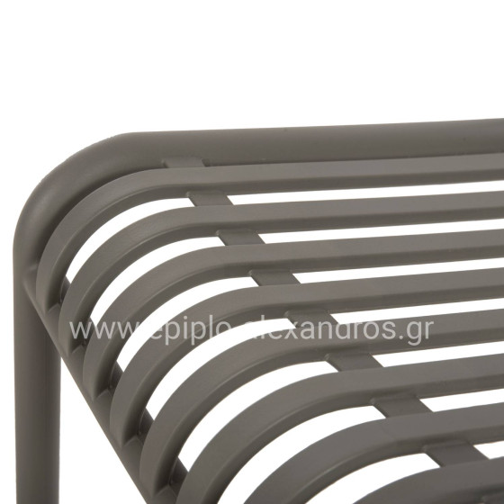 CHAIR OUTDOOR CONVEE HM6104.07 POLYPROPYLENE IN DARK OLIVE 48x56x79Hcm.