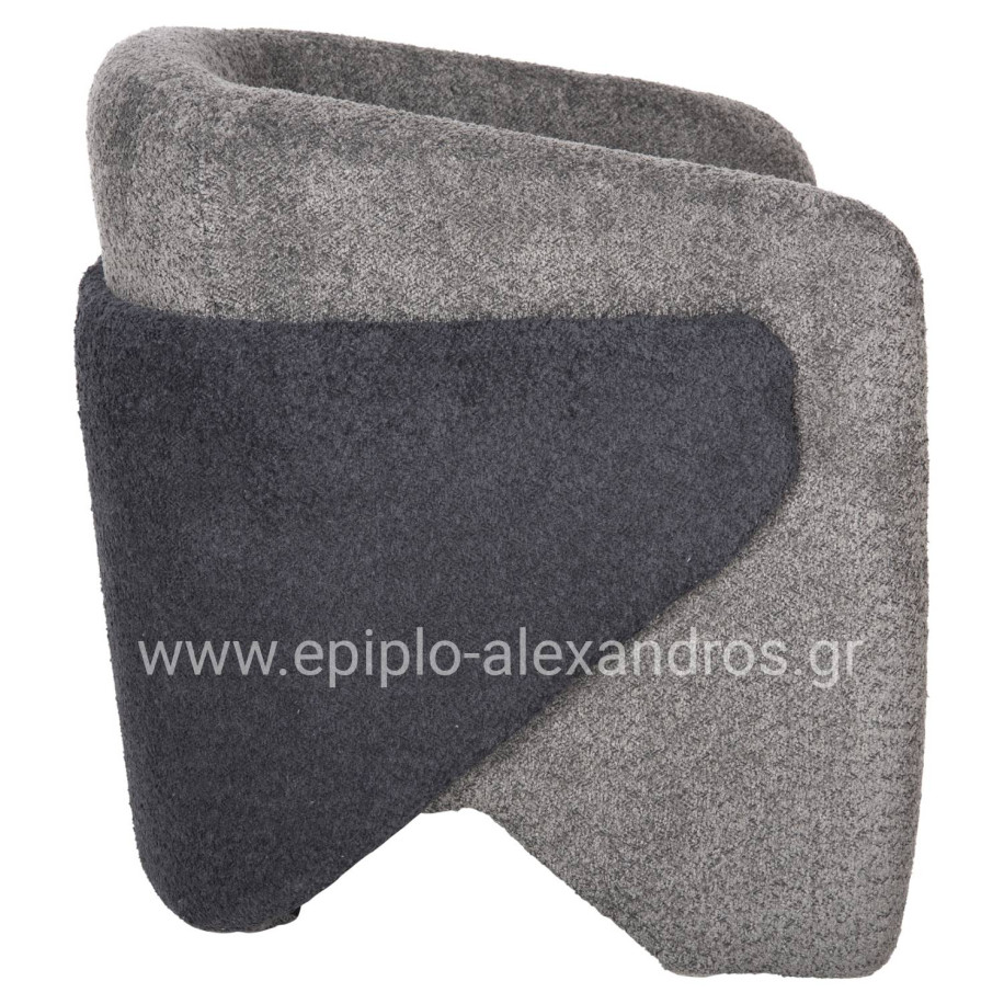 ΠΟΛΥΘΡΟΝΑ DOPER HM9590.01 ΜΠΟΥΚΛΕ ΥΦΑΣΜΑ ΓΚΡΙ-ΜΠΛΕ ΑΝΘΡΑΚΙ 68x72x76Υ εκ.