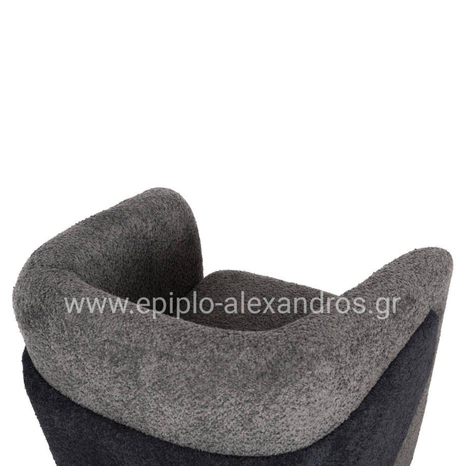 ΠΟΛΥΘΡΟΝΑ DOPER HM9590.01 ΜΠΟΥΚΛΕ ΥΦΑΣΜΑ ΓΚΡΙ-ΜΠΛΕ ΑΝΘΡΑΚΙ 68x72x76Υ εκ.