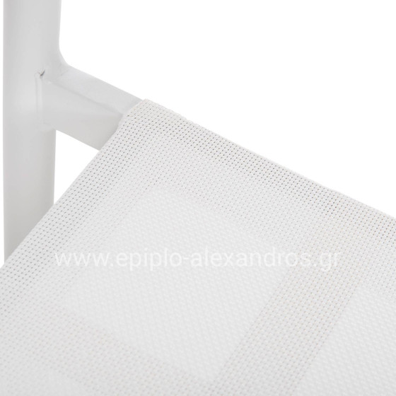 ΠΟΛΥΘΡΟΝΑ ΑΛΟΥΜΙΝΙΟΥ RONNY HM5998.02 ΛΕΥΚΟΣ ΣΚΕΛΕΤΟΣ & ΛΕΥΚΟ TEXTILENE 53x51x80Υεκ.