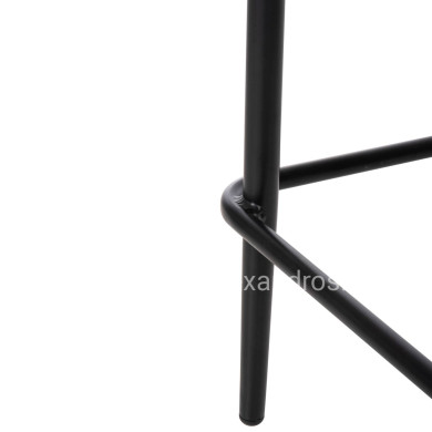 ΣΚΑΜΠΟ ΜΠΑΡ ΜΕΣ.ΥΨΟΥΣ EULO HM6087.03 ΑΛΟΥΜΙΝΙΟ ΜΑΥΡΟ-ΣΥΝΘ.RATTAN 60x56,5x99Υεκ.