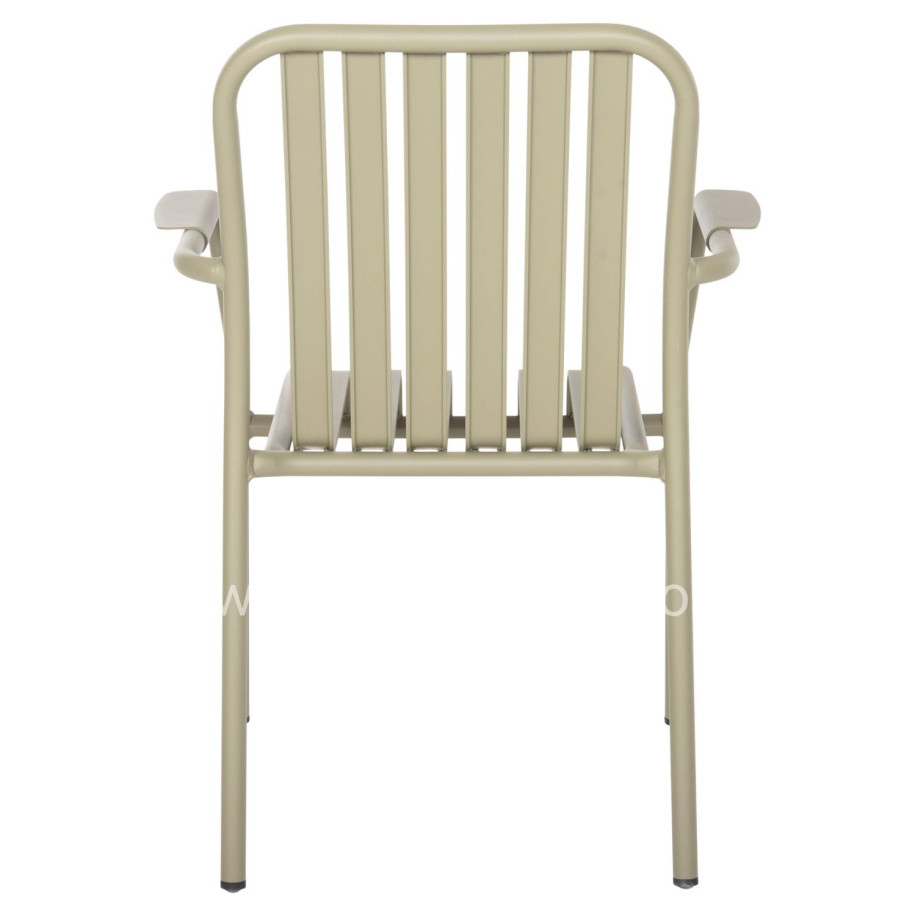 ALUMINUM ARMCHAIR RACHEL HM6088.07 DARK OLIVE 63x58x85Hcm.