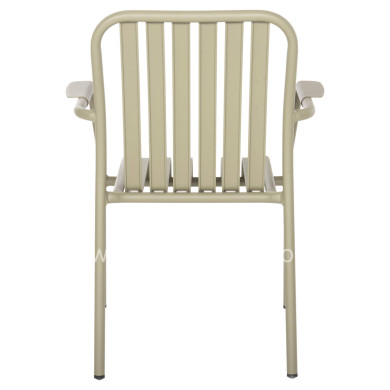 ALUMINUM ARMCHAIR RACHEL HM6088.07 DARK OLIVE 63x58x85Hcm.