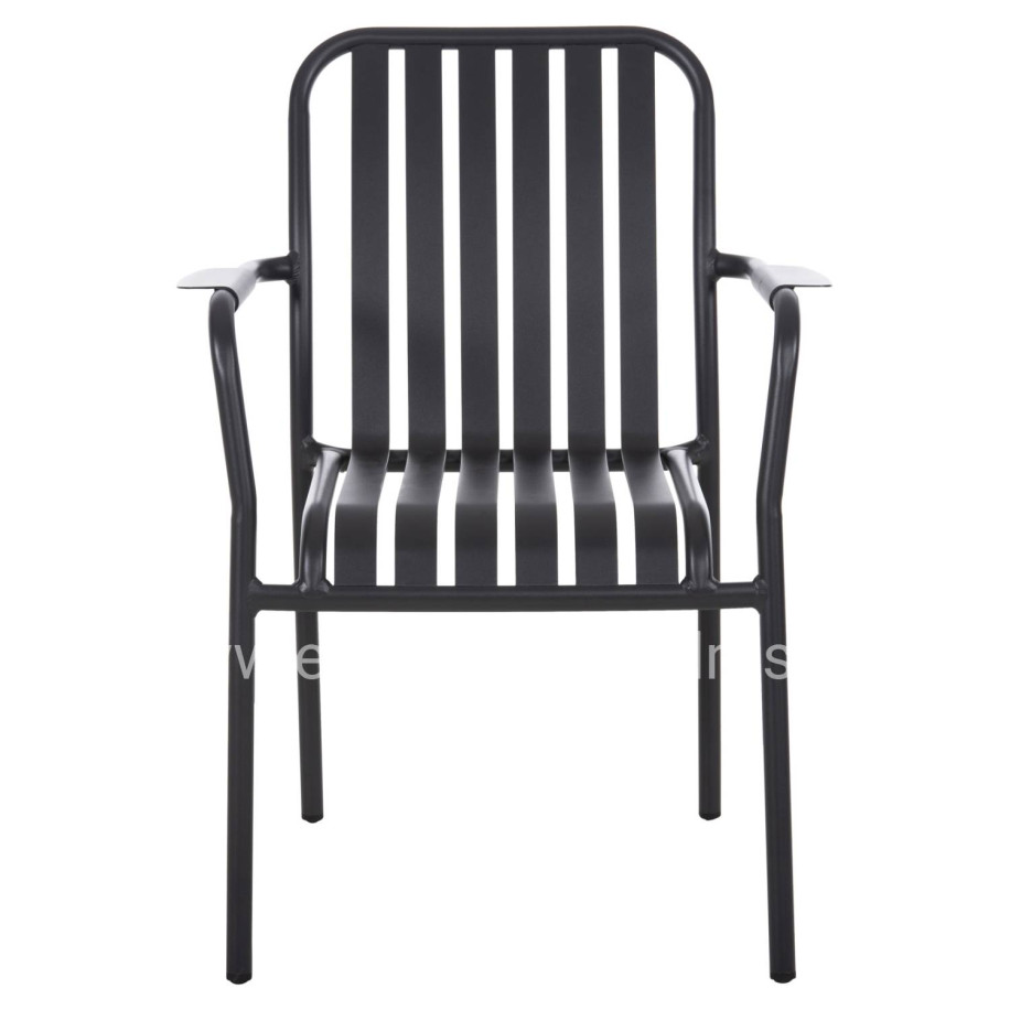 ALUMINUM ARMCHAIR RACHEL HM6088.10 ANTHRACITE 63x58x85Hcm.
