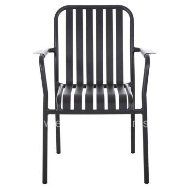 ALUMINUM ARMCHAIR RACHEL HM6088.10 ANTHRACITE 63x58x85Hcm.