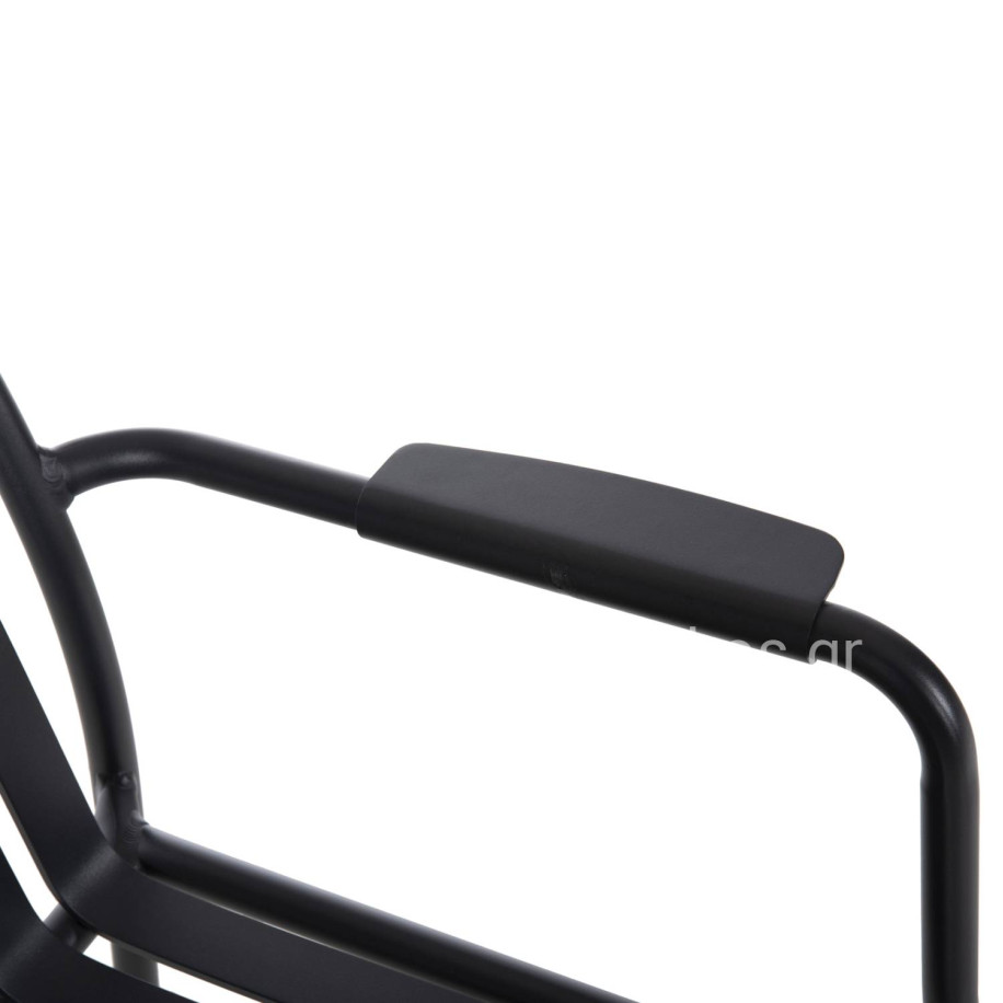 ALUMINUM ARMCHAIR RACHEL HM6088.10 ANTHRACITE 63x58x85Hcm.