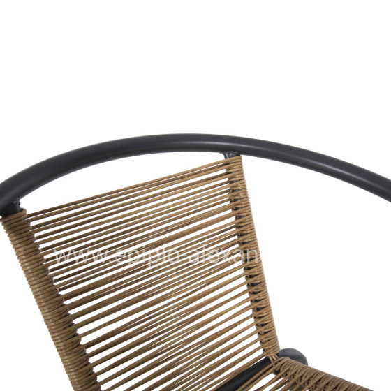 ΠΟΛΥΘΡΟΝΑ SWIFTER HM5969.02 ΜΕΤΑΛΛΟ ΓΚΡΙ-ΣΥΝΘ. RATTAN ΣΕ ΦΥΣΙΚΟ 54x61x75Υεκ.