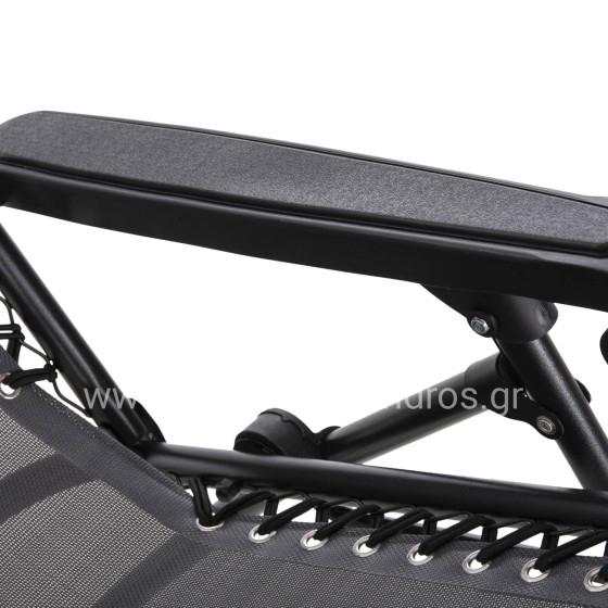 ΠΟΛΥΘΡΟΝΑ RELAX COMPANION HM5095.11 ΓΚΡΙ TEXTILENE-ΜΑΥΡΟ ΜΕΤΑΛΛΟ 67x145x110Υεκ.