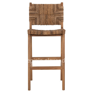 ΣΚΑΜΠΟ ΜΠΑΡ WALTER HM9841 ΞΥΛO TEAK ΣΕ ΦΥΣΙΚΟ-ΨΑΘΑ 46x55x105Υ εκ.