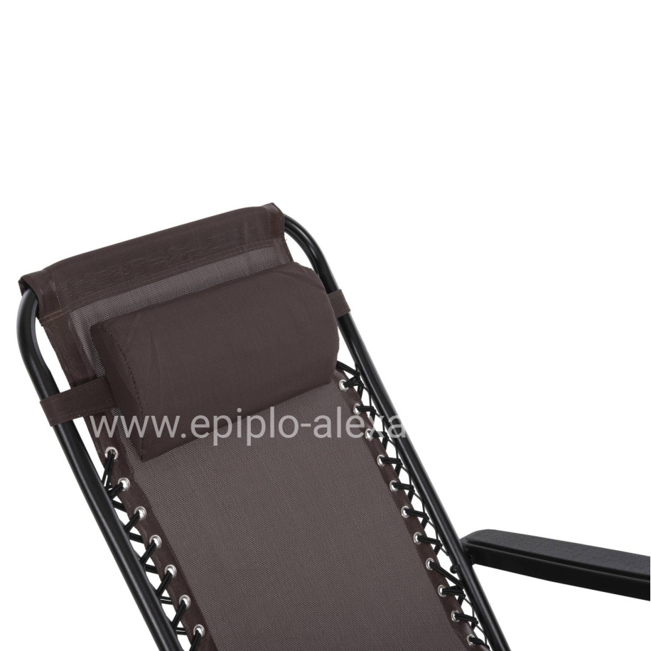 ΠΟΛΥΘΡΟΝΑ RELAX COMPANION HM5095.13 ΚΑΦΕ TEXTILENE-ΜΑΥΡΟ ΜΕΤΑΛΛΟ 67x145x110Υεκ.