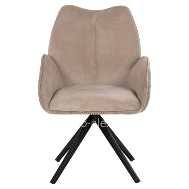 ΠΟΛΥΘΡΟΝΑΚΙ SHAI HM9844.04 ΜΠΕΖ ΥΦΑΣΜΑ-ΜΑΥΡΗ ΜΕΤΑΛΛΙΚΗ ΒΑΣΗ 61x63x93Υεκ.