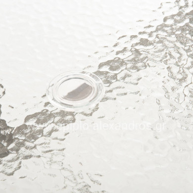 DINING TABLE BRUNO HM5145.14 METAL IN CHAMPAGNE COLOR-TEMPERED GLASS & UMBRELLA HOLE 150X90Χ72Hcm.