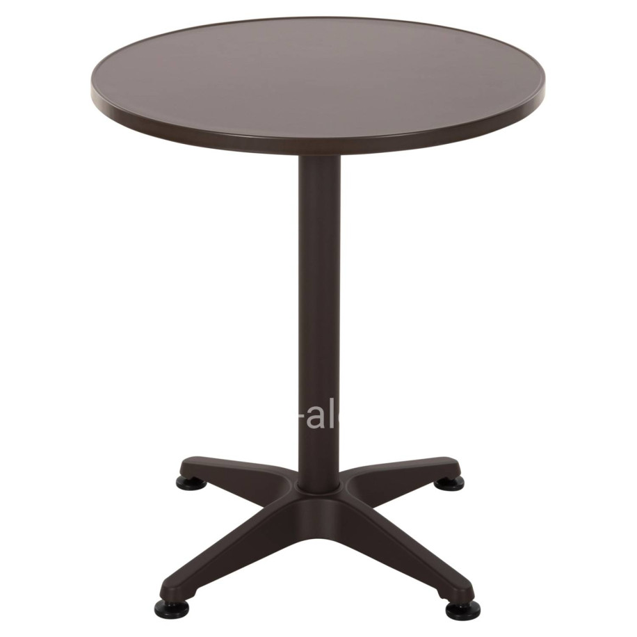 OUTDOOR ROUND TABLE GOSS HM5974.02 ALUMINUM IN BROWN Φ60x70Hcm.
