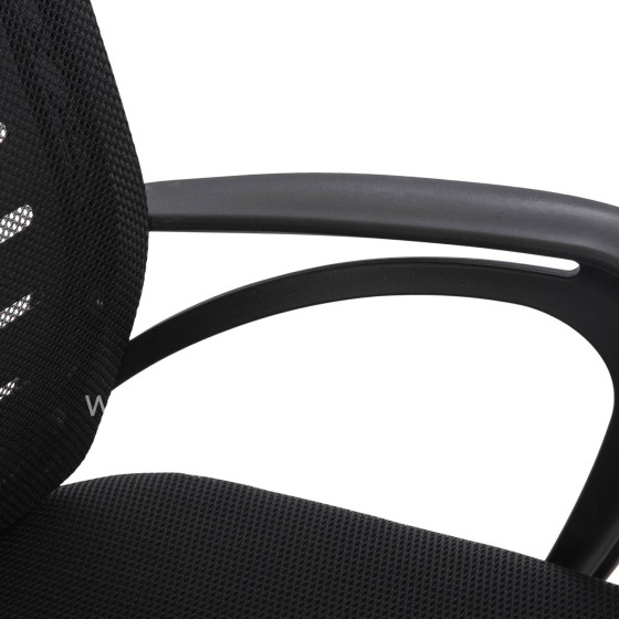 OFFICE CHAIR TRAIL HM1192 BLACK MESH-CHROMED METAL LEG 64x55x98,5Hcm.