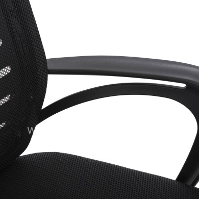 OFFICE CHAIR TRAIL HM1192 BLACK MESH-CHROMED METAL LEG 64x55x98,5Hcm.
