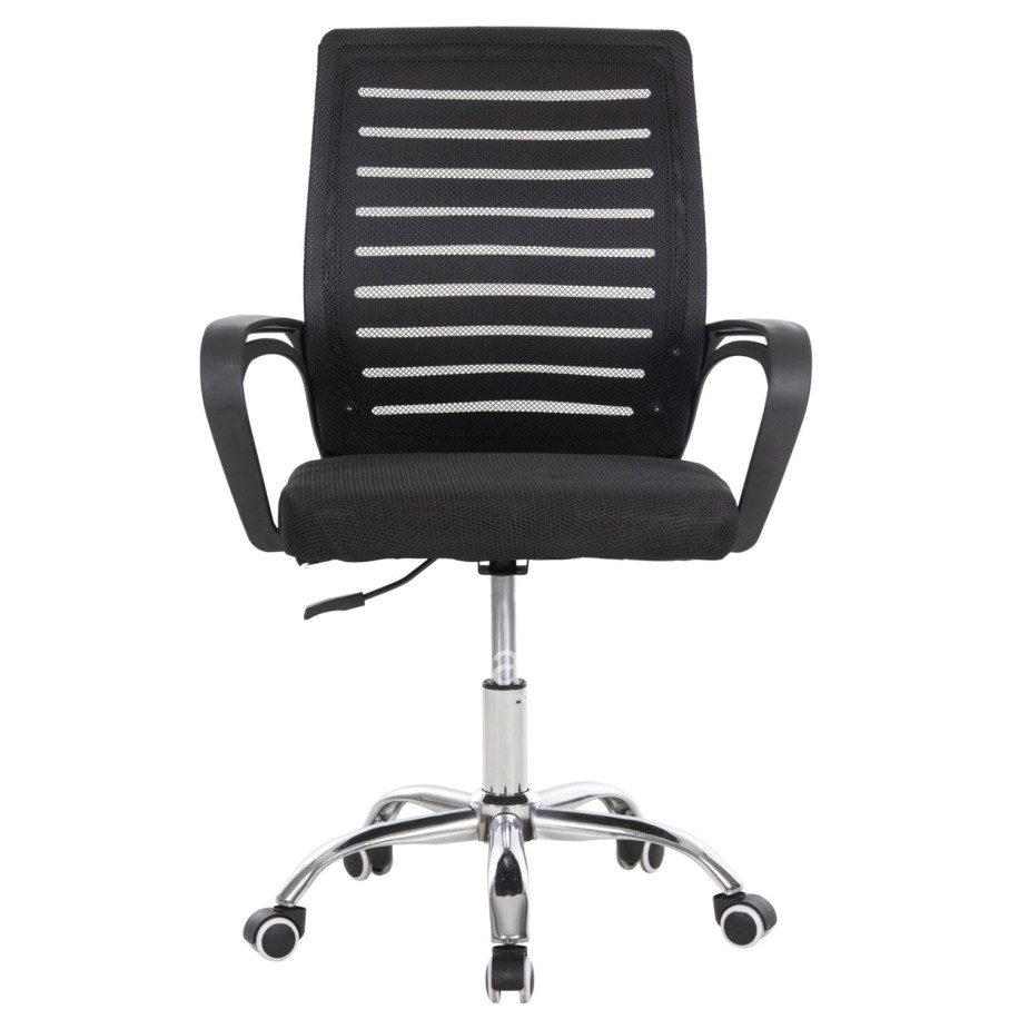 OFFICE CHAIR TRAIL2 HM1193 BLACK MESH-CHROMED METAL LEG 62x59x120Hcm.