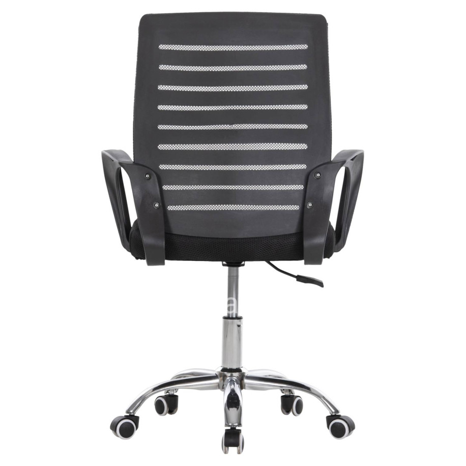 OFFICE CHAIR TRAIL2 HM1193 BLACK MESH-CHROMED METAL LEG 62x59x120Hcm.